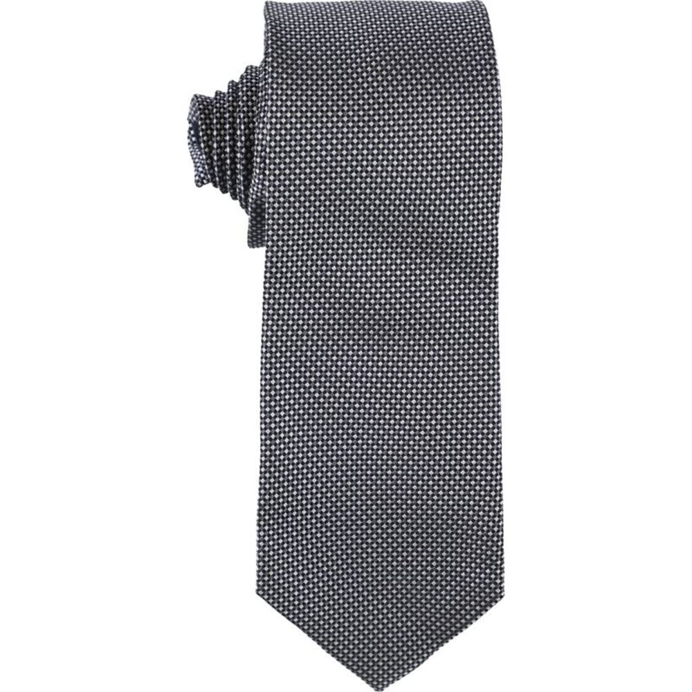 The Men's Store Mens Tonal Grid Self-tied Necktie, NWT